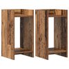 vidaXL Augalų stovas su lentyna 2 pcs Senas medis 30 x 30 x 60 cm