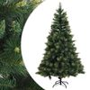 vidaXL Dirbtinė Sulankstoma Kalėdų Eglutė 120 cm PVC ir metalas Žalia
