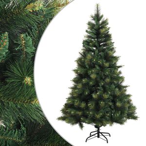 vidaXL Dirbtinė Sulankstoma Kalėdų Eglutė 120 cm PVC ir metalas Žalia