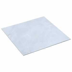 vidaXL Savesiūnančių Grindų Plok&scaron;tės Balti marmuro 30,5 x 30,5 cm
