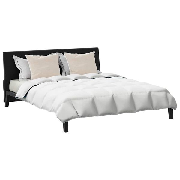 vidaXL Antklodžių rinkinys su pagalve 3 pcs Balta Plunksna