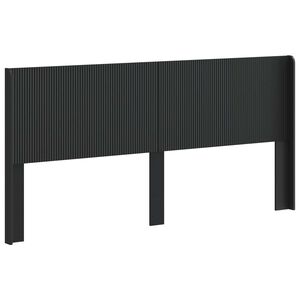 vidaXL Galvūgalis Juoda Apdirbta mediena