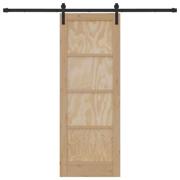 vidaXL Slankios durys Ruda 73,5 x 198,5 cm Kietos pušies mediena