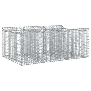 vidaXL Gabioninė pakelta lova 150 x 100 x 60 cm Galvanizuotas plienas