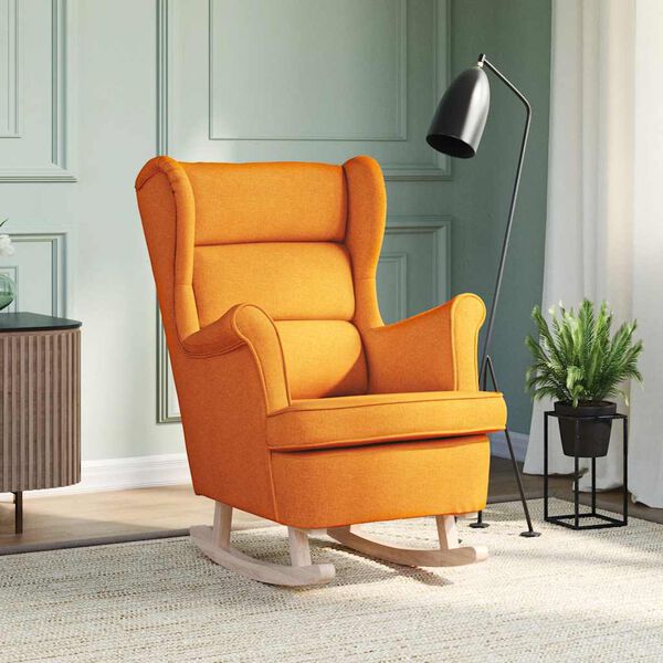 vidaXL Supama kėdė Tamsiai geltona 74x90x102 cm Audinys