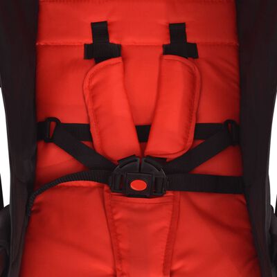 vidaXL Vaikiškas vežimėlis, raudonas, 89x47,5x104 cm