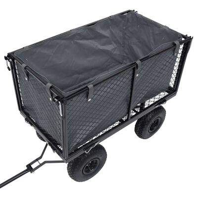 vidaXL Sodo vežimėlio įdėklas, tamsiai pilkas, 81x41x40cm, audinys