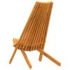 vidaXL Sulankstomos sodo kėdės 2 pcs Ruda 56 x 69 x 84 m