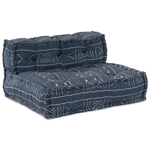vidaXL Modulinė sofa Indigo spausdinimas 70 x 70 x 56 cm audinys