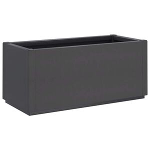 vidaXL Sodo lovelis, tamsiai pilkos spalvos, 80x36x35cm, PP