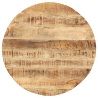 vidaXL Stalviršis, 40cm, mango medienos masyvas, apskritas, 15-16mm