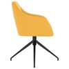 vidaXL Valgomojo kėdės, 4vnt., garstyčių geltonos spalvos, aksomas