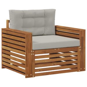 vidaXL Lauko sofos komplektas Tvirta akacijos mediena ir poliesteris