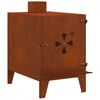 vidaXL Kempingo viryklė, 35x50x60 cm, Corten plienas
