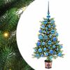 vidaXL Kalėdų eglutė su 150 LED s stovu Žalia 90 cm PE