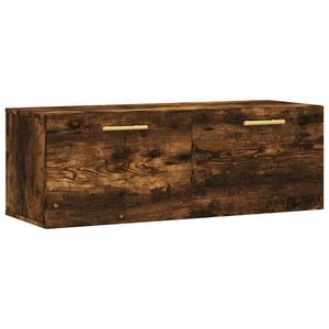 vidaXL Sieninė spintelė, dūminio ąžuolo, 100x36,5x35cm, mediena