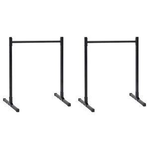 vidaXL Dip stotis 2 vnt. Juoda 55 x 90 x 104.5 cm