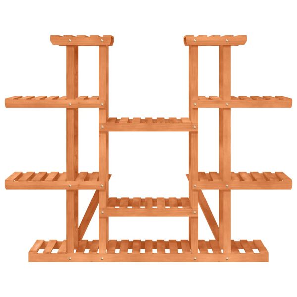 vidaXL Gėlių stovas, 110x25x96cm, eglės medienos masyvas