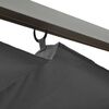 vidaXL Pergolė su įtraukiamu stogu, antracito spalvos, 3x3m, plienas