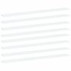 vidaXL Knygų lentynos plok&scaron;tės, 8vnt., baltos, 100x10x1,5cm, MDP