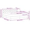 vidaXL Kiemas lova su čiužiniu Rožinė 200 x 180 cm Poliesteris