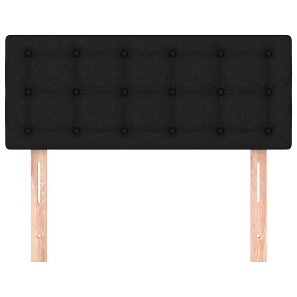 vidaXL Galvūgalis, juodos spalvos, 90x5x78/88cm, audinys