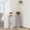vidaXL Stovai augalams, 2vnt., betono, 17x17x60cm, apdirbta mediena