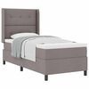 vidaXL Kiemas lova su pagalve su galvūgalio Taupe 200 x 90 cm audinys