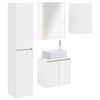 vidaXL Vonios spintos komplektas 5 pcs Balta 53 x 15,5 x 70 cm