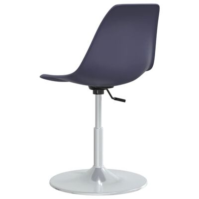 vidaXL Pasukamos valgomojo kėdės, 4vnt., violetinės spalvos, PP
