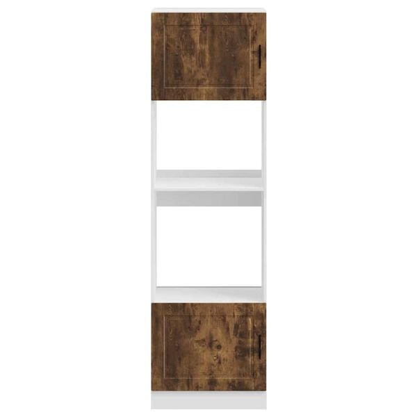 vidaXL Orkaitės spintelės, 2vnt., Porto, dūminio ąžuolo, mediena