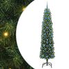 vidaXL Dirbtinė Kalėdų eglutė Žalia 210 cm PVC, plienas ir plastikas