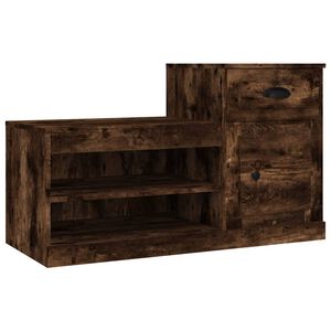 vidaXL Spintelė batams, dūminio ąžuolo, 100x42x60cm, apdirbta mediena