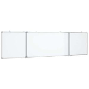 vidaXL Magnetinė balta lenta, 160x40x1,7cm, aliuminis, sulankstoma