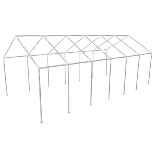 vidaXL Palapinės medžiaga be rėmo Baltas 12 x 6 m PE