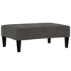 vidaXL Dvivietė sofa-lova su taburete, tamsiai pilka, audinys