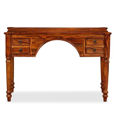 vidaXL Rašomasis stalas, rausvosios dalbergijos mediena, 115x50x76cm