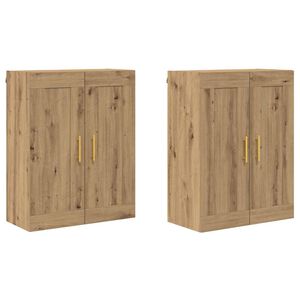 vidaXL Prikabinama spinta 2 pcs Amatininkų ąžuolas 69,5 x 34 x 90 cm