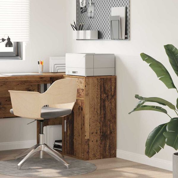 vidaXL Kabalas su stalčių Senas medis 38 x 34 x 75 cm