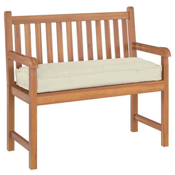 vidaXL Pagalvėlė Kreminė 110 x 40 x 8 cm Oksfordo audinys