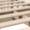vidaXL Lovos rėmas Balta 100 x 200 cm Kietos pu&scaron;ies mediena