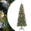 vidaXL Dirbtinė Kalėdų eglutė Žalia 240 cm PVC, plastikas ir plienas