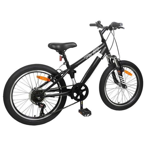 vidaXL Kids Mountain Bike 20 Colių 6-Speed 5-8 metų amžiaus Juoda