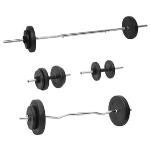 vidaXL &Scaron;tanga ir svarmenys su svoriais, 60kg