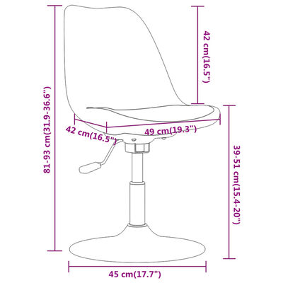 vidaXL Pasukamos valgomojo kėdės, 4vnt., taupe spalvos, audinys