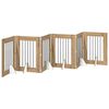 vidaXL Sulankstomi &scaron;unų vartai su stovais 6 pcs Artisano ąžuolo 362 cm