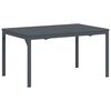 vidaXL Lauko vakarienės stalas Antracitas 210 x 90 x 73 cm Plienas