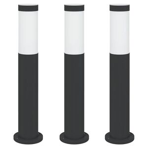 vidaXL &Scaron;viestuvai stulpeliams, 3 vnt., 50 cm, nerūdijantis plienas, IP44