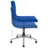 vidaXL Pasukamos valgomojo kėdės, 2vnt., mėlynos spalvos, aksomas