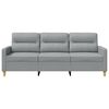 vidaXL Trivietė sofa, &scaron;viesiai pilkos spalvos, 180cm, audinys